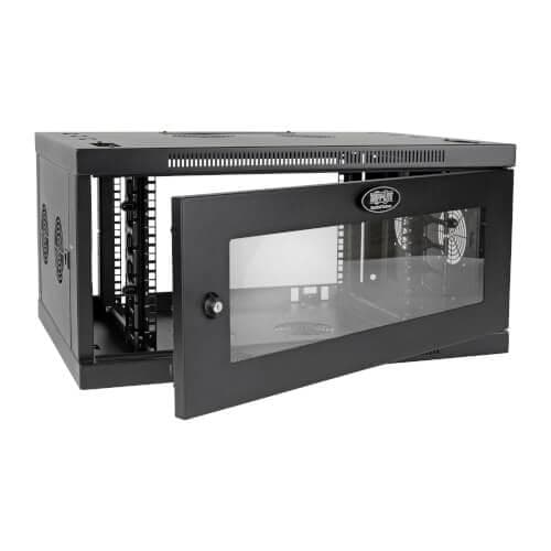 6U Wall Mount Server Rack Cabinet 600x450mm with Lockable Glass Door