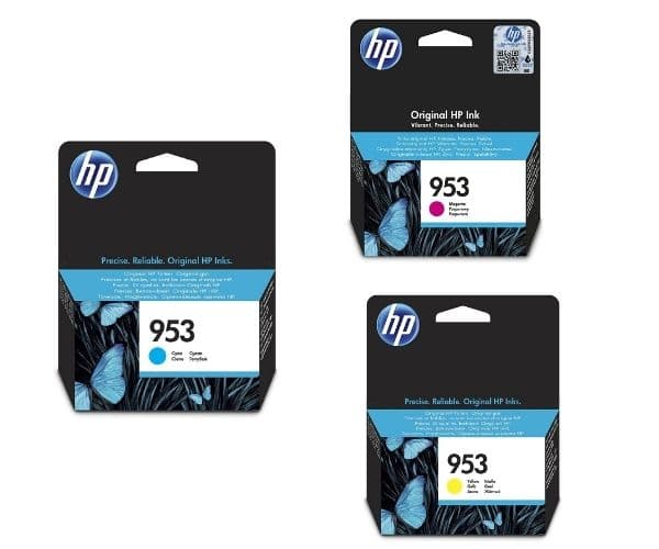 HP 953 Original Ink Cartridge - Magenta, Cyan, Yellow - Genuine HP Inks