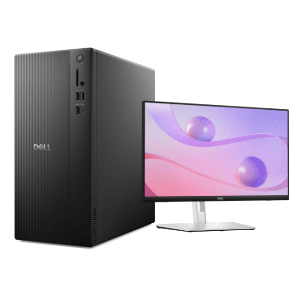 DELL Tower ECT1250 Desktop Computer Intel Core i7-14700 16GB RAM 512GB SSD with 20″ Monitor