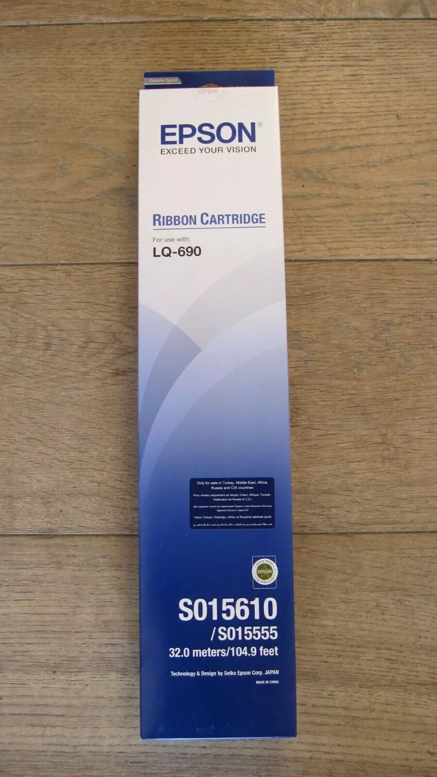 Epson S015610/S015555 Ribbon Cartridge for LQ-690 Printers