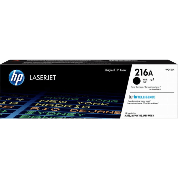 HP 216A Black Original LaserJet Toner Cartridge W2410A etIntelligence Technology, 1050‑Page Yield, Precision Laser Printing