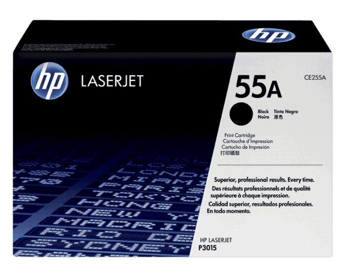 HP 55A Black Original LaserJet Toner Cartridge (CE255A)