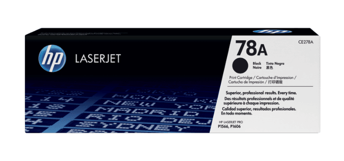 HP 78A Black Original LaserJet Toner Cartridge (CE278A)