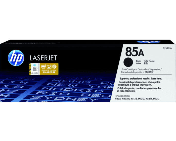 HP 85A Black Original LaserJet Toner Cartridge (CE285A)