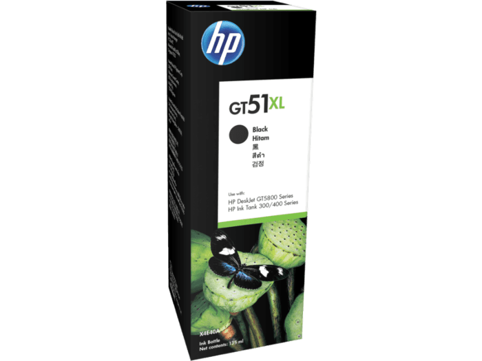 HP GT51XL Black Original Ink Bottle 135-ml High Yield