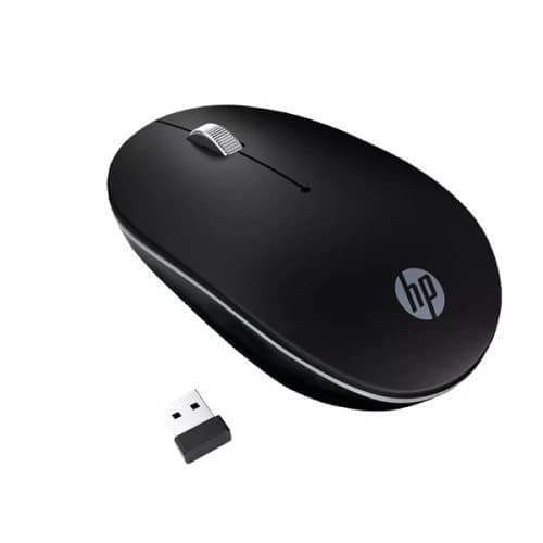 HP S1500 Wireless Mouse Silent Click Black