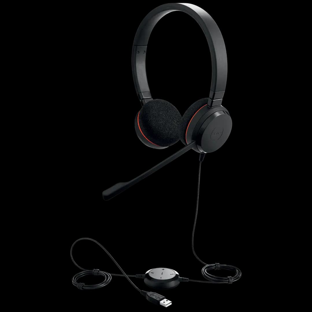 Jabra Evolve 20 MS Stereo USB-C Headset with Noise-Cancelling Microphone