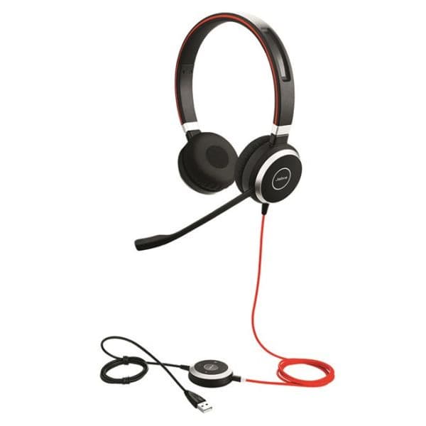Jabra Evolve 40 MS Stereo Headset - Noise Cancelling, USB & 3.5mm Jack