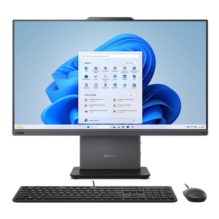 Lenovo Neo 50a-27 Gen 5 All-in-One PC — Intel Core 5-210H, 8GB RAM, 512GB SSD, 27" FHD Display, Raven Black