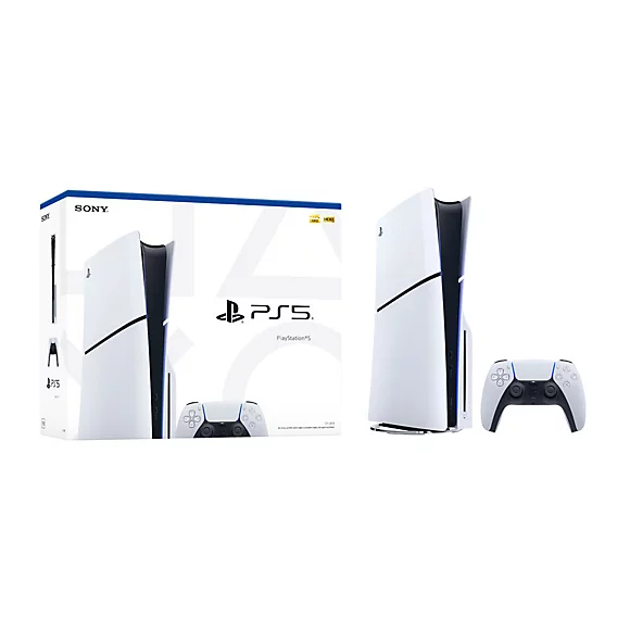 Sony PlayStation 5 (PS5) Slim Console 1TB with Disc Drive - 4K HDR Gaming