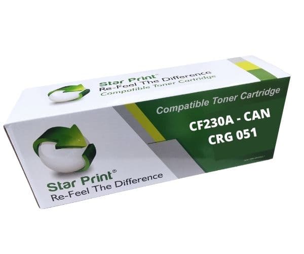 Star Print CF230A/CRG-051 Universal Compatible Toner Cartridge for HP & Canon Printers