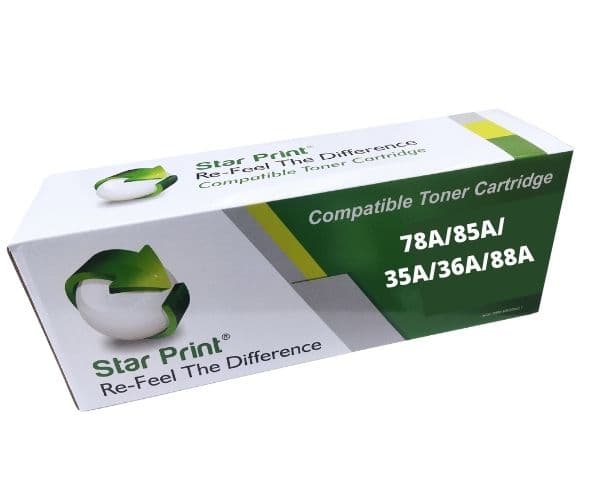 Star Print Universal Compatible Toner Cartridge (78A/85A/35A/36A/88A) High-Yield Black