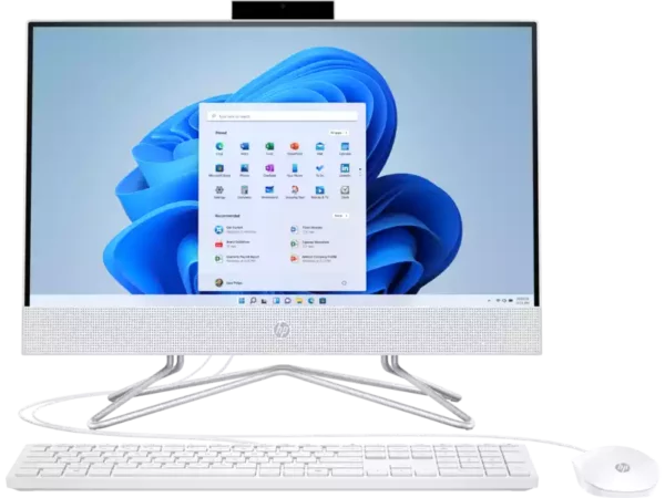HP 200 G4 22" All-in-One (Intel Pentium) 4GB/1TB Desktop PC - Snow White
