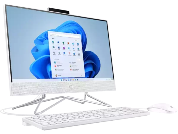 HP 200 G4 22" All-in-One (Intel Pentium) 4GB/1TB Desktop PC - Snow White - Image 3