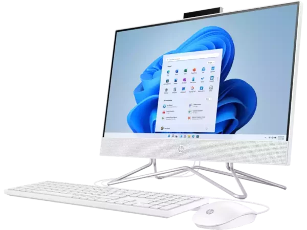 HP 200 G4 22" All-in-One (Intel Pentium) 4GB/1TB Desktop PC - Snow White - Image 2
