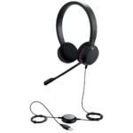 Jabra Evolve 20 MS Stereo USB-C Headset - Noise Cancelling, Mute Button, Volume Control
