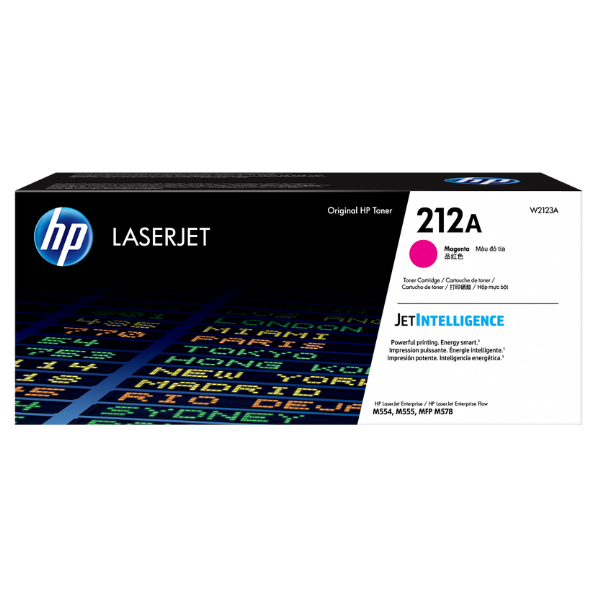 HP 212A Magenta Original LaserJet Toner Cartridge W2123A – 4500‑Page Yield, JetIntelligence Colour Toner