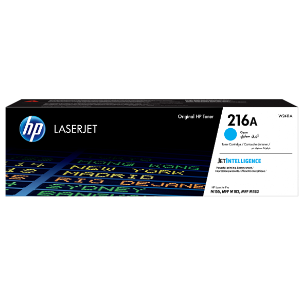 HP 216A Cyan LaserJet Toner Cartridge – HP JetIntelligence, 850‑Page Yield, W2411A