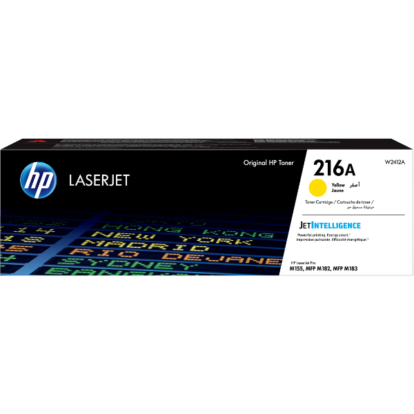 HP 216A Yellow LaserJet Toner Cartridge – JetIntelligence, 850‑Page Yield, W2412A